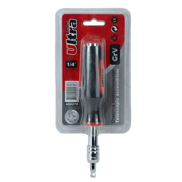 Викруткова рукоятка 1/4" телескопічний 190-318мм ULTRA (400270z) SG-400270z фото