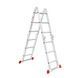 Лестница из алюминия, многофункциональная, трансформер, 4*3, 3,70м INTERTOOL LT-0030 LT-0030 фото 2
