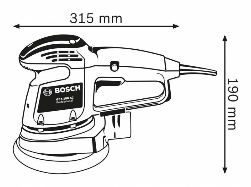 Шліфмашина ексцентрикова Bosch (0601372800) 0.601.372.800 фото
