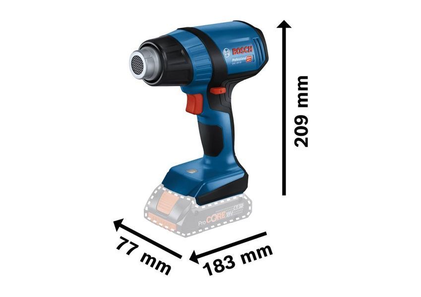 Фен строительный Bosch GHG 18V-50 (0.601.2A6.500) 0.601.2A6.500 фото