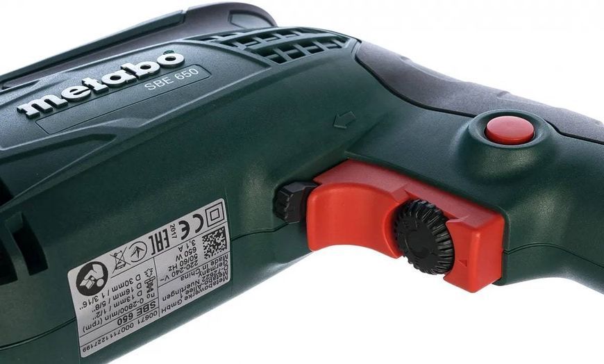 Дриль ударний Metabo SBE 650, швидкозажимний патрон (600742850) 600742850 фото