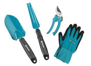 Комплект садовых инструментов Gardena Classic Ergo (арт.8950,8935,8754,11511) (08965-30.000.00) 08965-30.000.00 фото