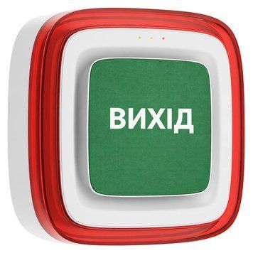 Cповіщувач Ajax EN54 FireProtect (Sounder/VAD) white пожежний світлозвуковий "ВИХІД" 99-10034551 фото