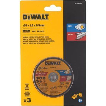 Набор кругов отрезных DeWALT DT20592 DT20592 фото
