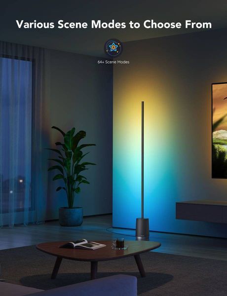 Торшер умный Govee H6072 Lyra, 1500Lm, RGBICWW, WI-FI/Bluetooth, серый (H6072382) H6072382 фото
