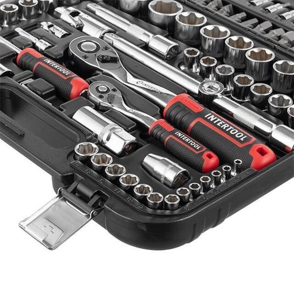 Набор инструментов 1/2"&1/4", 110 ед., Cr-V INTERTOOL ET-8110 ET-8110 фото