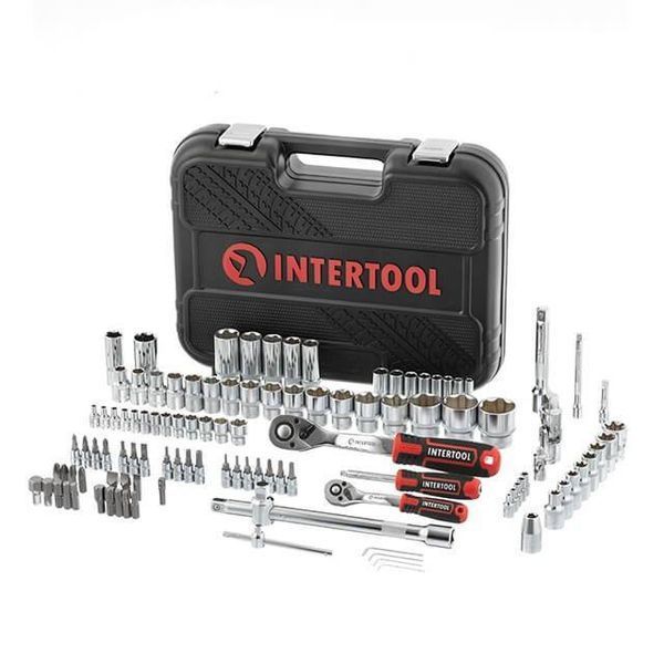 Набор инструментов 1/2"&1/4", 110 ед., Cr-V INTERTOOL ET-8110 ET-8110 фото