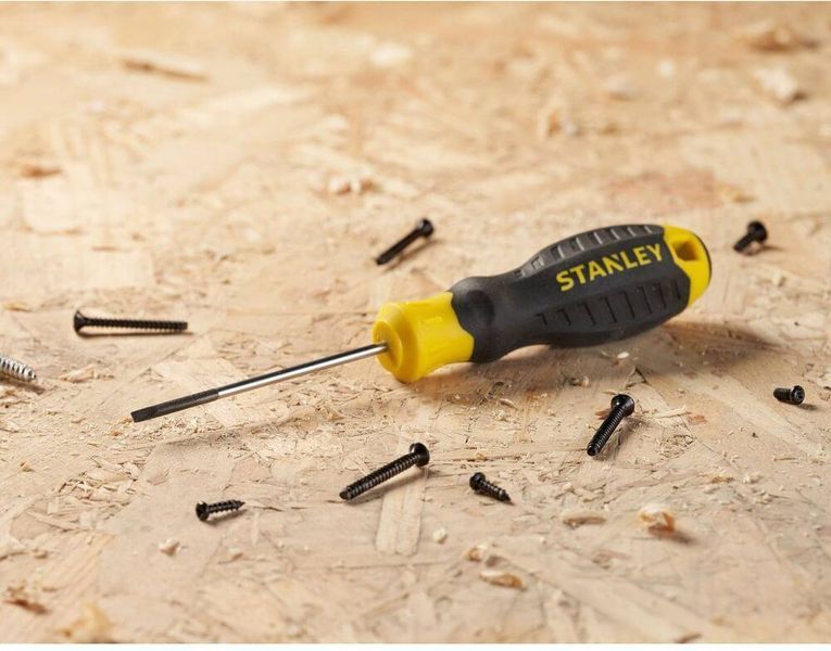 Отвертка Cushion Grip длиной 60 мм с параллельным жалом под шлиц SL 2.5 STANLEY STHT16151-0 STHT16151-0 фото