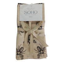Кухонний текстиль SOHO Наб. руш. 40*40см бавовна 100% Bee 4 шт. BS 87400E фото