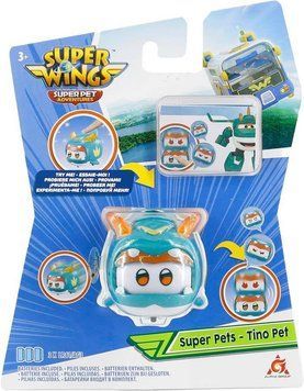 Игровая фигурка Super Wings Super Pet Тино любимец (Tino pet), свет EU770421 фото