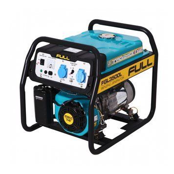 Генератор бензиновий FGL 3500L, 1-фазний 230V, 50Hz, 3.5kVA/2.8kW, бак 17 л, витрата 1.3 л/год, пуск: ручний, охл.: повітряне, 620х470х530 мм, 46 кг FGL 3500L фото