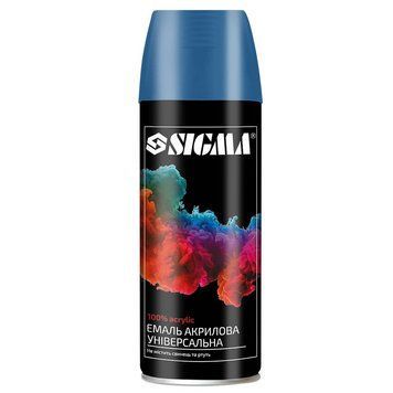 Емаль аерозольна акрилова 400мл RAL 5002 ультрамариново-синій глянець SIGMA (2737141) SG-2737141 фото