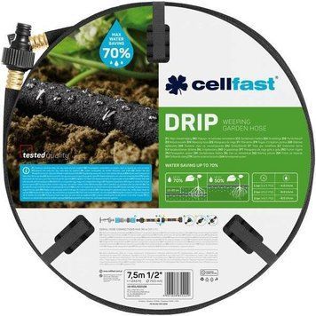 Шланг для краплинного поливу Cellfast DRIP 1/2'', 7.5м (19-001) 19-001 фото