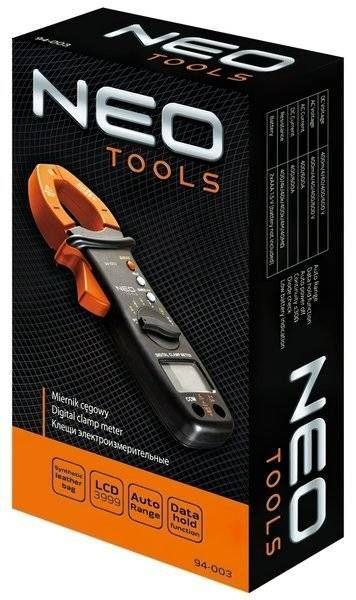 Кліщі електровимірювальні Neo Tools (94-003) 94-003 фото