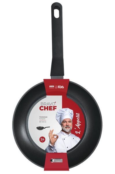 Сковорідка BRAVO CHEF L"Appetit 24 см (BC-1103-24) BC-1103-24 фото