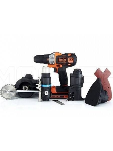 Багатофункціональний інструмент Black&Decker MT218KB 18V, 20.9Нм, Li-ion, 2 ак. MT218KB фото
