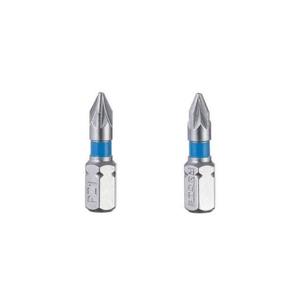 Комплект отверточних насадок PZ1 1/4 "* 25мм, S2, уп. 2 од., STORM INTERTOOL VT-0220 VT-0220 фото