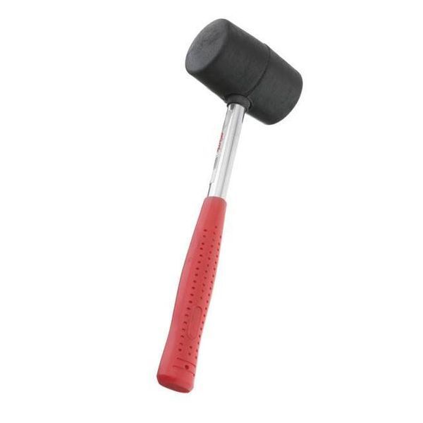 Киянка гумова 340г. чорна гума,металева ручка INTERTOOL HT-0229 HT-0229 фото