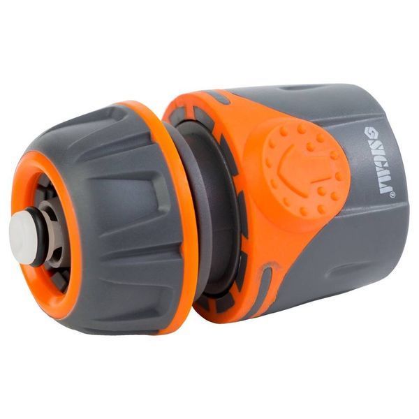 Коннектор 1/2" быстросъемный для шланга 1/2" аквастоп (ABS+TPR) FLORA (5015494) SG-5015494 фото