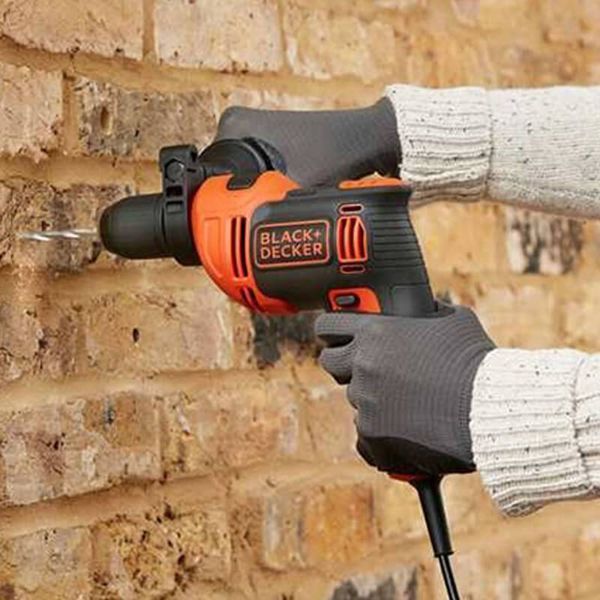 Дриль мережевий ударний BLACK+DECKER BEH550K BEH550K фото