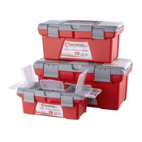 комплект ящиков для инструмента, 3 ед. INTERTOOL BX-0403 BX-0403 фото