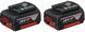 Набор аккумуляторов + зарядное устройство для Bosch GBA 18В 2х4.0Aч, ЗУ GAL 18V-40 (1.600.A01.9S0) 1.600.A01.9S0 фото 1