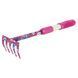 Граблі 5-ти зубі (pink) (TPR) FLORA (5043154) SG-5043154 фото 1