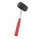 Киянка гумова 340г. чорна гума,металева ручка INTERTOOL HT-0229 HT-0229 фото 2