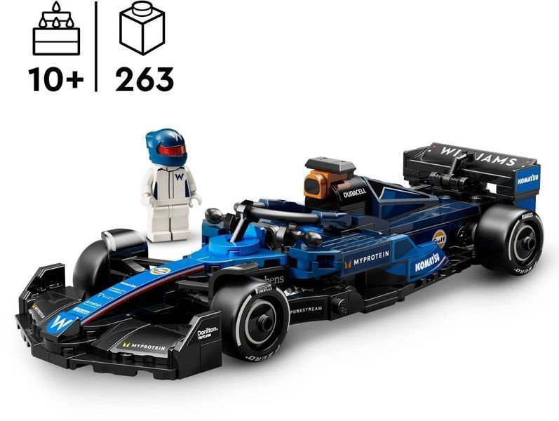 Конструктор LEGO Speed Champions Автомобіль для перегонів F1 Williams Racing FW46 263 деталі (77249) 77249 фото