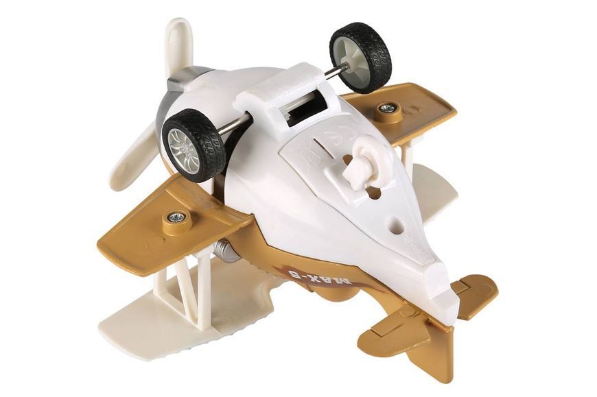 Літак металевий інерційний Same Toy Aircraft коричневий зі світлом і музикою (SY8015Ut-3) SY8015Ut-3 фото