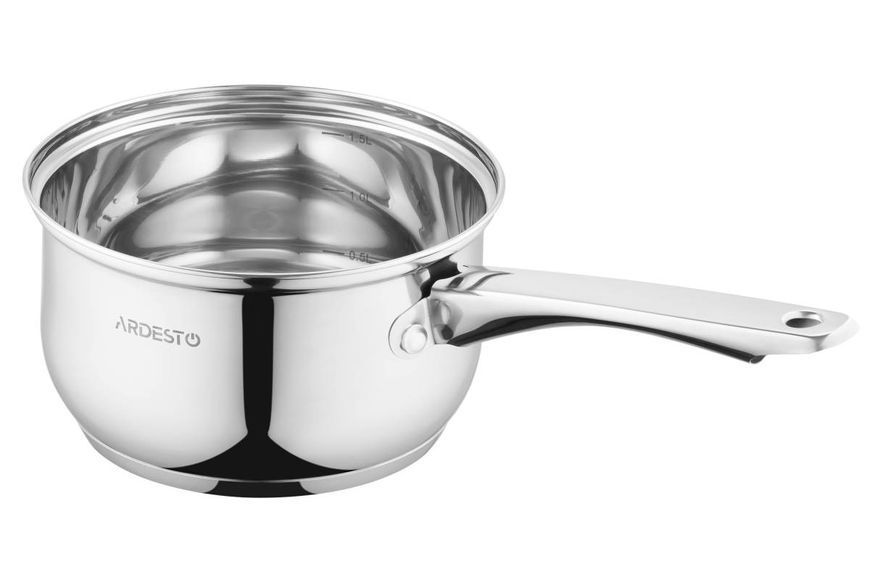 Ківш Ardesto Gemini Gourmet Spoleto, 1.6 л, нержавіюча сталь (AR1916GSS) AR1916GSS фото