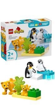 Конструктор LEGO DUPLO Town Сімейства диких тварин: Пінгвіни та Леви 10442 фото