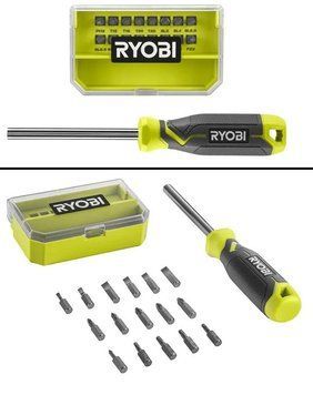 Викрутка Ryobi RHSDM1701, битотримач 1/4", 100мм, 16 біт, SL,PH,PZ,Torx, кейс 5132006050 фото