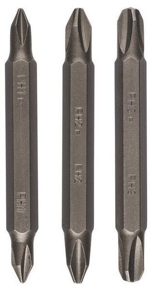 Набор двухсторонних бит Bosch PH/PH, 60мм, 3шт (2.609.255.961) 2.609.255.961 фото