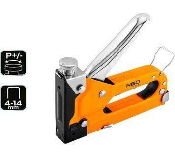 Степлер Neo Tools Степлер мебельный 4-14 мм, сталь, скобы J (16-032) 16-032 фото