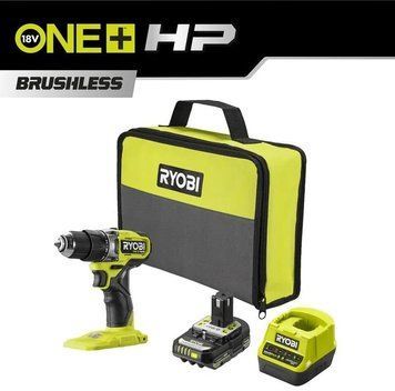 Шурупокрут-дриль акумуляторний Ryobi ONE+ HP RPD18C1-1C20G 18В 1х2А&middot;год ЗП 60Нм 450&middot;1700об/хв 0.95кг сумка 5133006525 фото