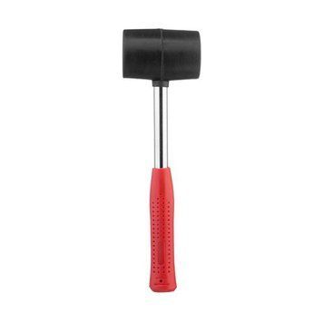 Киянка гумова 450г, 65 мм, чорна гума, металева ручка INTERTOOL HT-0231 HT-0231 фото