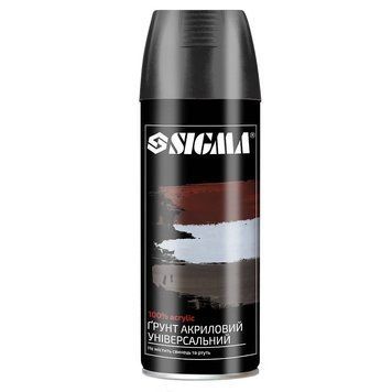 Ґрунт аерозольний акриловий 400мл RAL 9005 чорний SIGMA (2737531) SG-2737531 фото