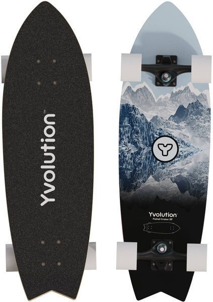 Скейтборд YVolution Dynamo Cruiser LED 76см, синій (YS52B2) YS52B2 фото
