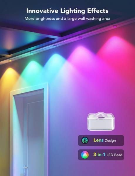 Гирлянда Smart LED Govee H705A Permanent Outdoor Lights RGB, IP67, 30м, прозрачный кабель (H705A3D1) H705A3D1 фото
