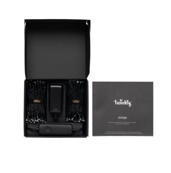 Smart LED Гірлянда Twinkly Strings RGBW 400, Gen II, IP44, довжина 32м, кабель чорний TWS400SPP-BEU фото