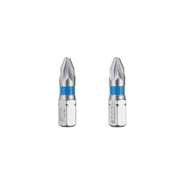 Комплект отверточних насадок PZ2 1/4 "* 25мм, S2, уп. 2 од., STORM INTERTOOL VT-0221 VT-0221 фото