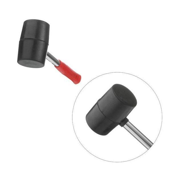 Киевлянка резиновая 450г, 65 мм, черная резина, металлическая ручка INTERTOOL HT-0231 HT-0231 фото