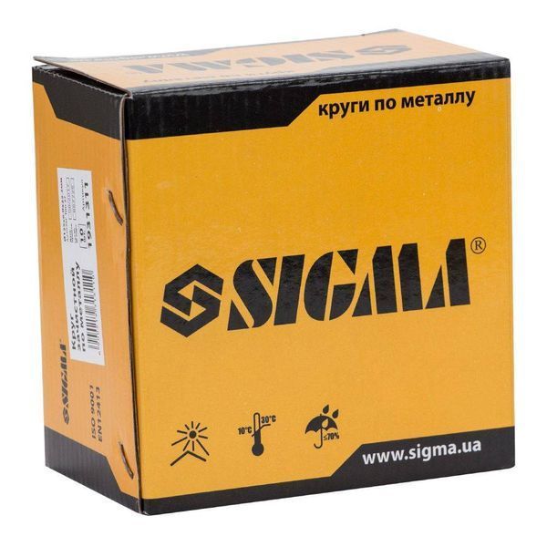 Круг зачистный по металлу &Oslash;125&times;6.0&times;22.2мм, 12200об/мин SIGMA (1931311) SG-1931311 фото