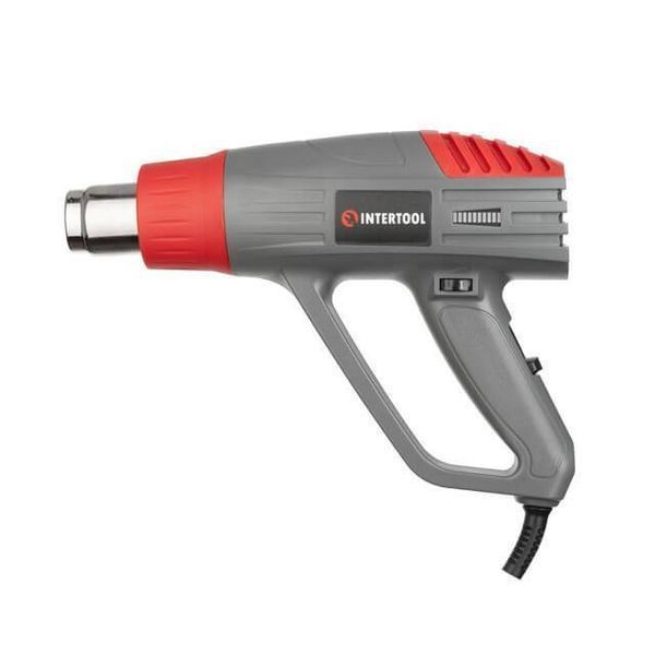 Фен технический, 2000 Вт, 3 режима, 60-600 &deg; С, 300-500 л/мин INTERTOOL DT-2420 DT-2420 фото