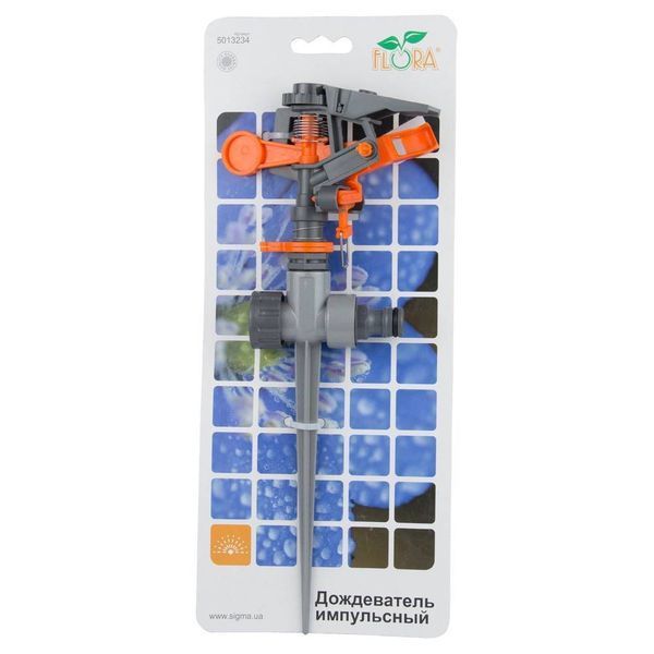 Дощувач імпульсний на металевому кілочку (ABS+AL) FLORA (5013234) SG-5013234 фото