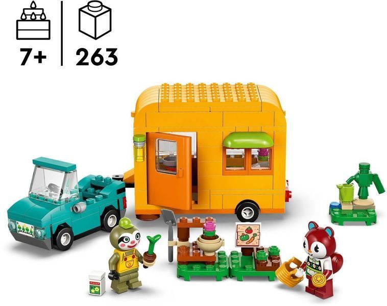 Конструктор LEGO Animal Crossing Лейф и его караван и садовый магазин 263 детали (77054) 77054 фото