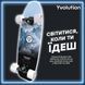 Скейтборд YVolution Dynamo Cruiser LED 76см, синій (YS52B2) YS52B2 фото 9