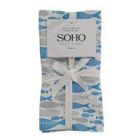 Кухонний текстиль SOHO Наб. руш. 40*40см бавовна 100% Fish 4 шт. BS 87400G фото