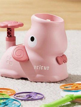 Детская Игрушка с летающими тарелками Beiens Слоник (206pink) розовый 7128 фото